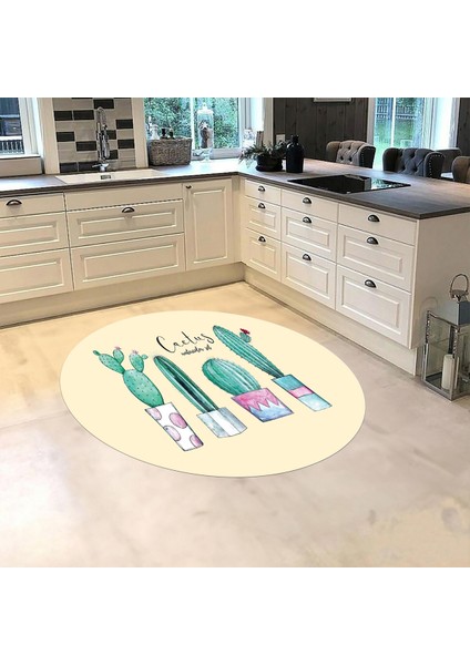Dijital Baskılı Kaymaz Taban Yıkanabilir Yuvarlak Mutfak Halısı Yolluk, V-Y-Mutfak-30-Bej, fiyatları