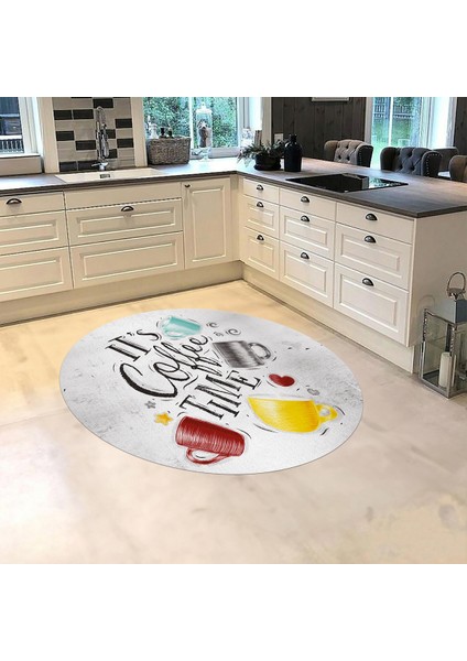 Dijital Baskılı Kaymaz Taban Yıkanabilir Yuvarlak Mutfak Halısı Yolluk, V-Y-Mutfak-44-Renkli, fiyatları