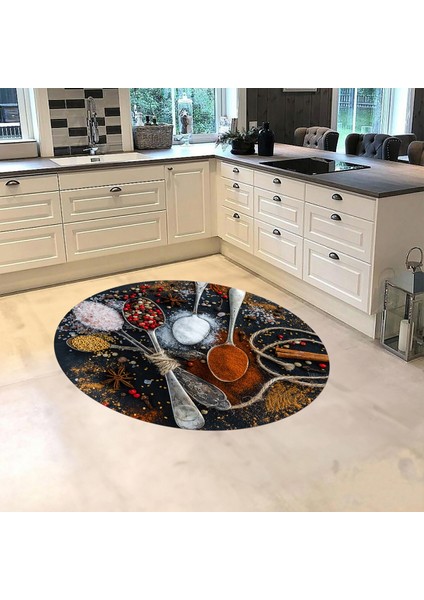 Dijital Baskılı Kaymaz Taban Yıkanabilir Yuvarlak Mutfak Halısı Yolluk, V-Y-Mutfak-19-Renkli, fiyatları