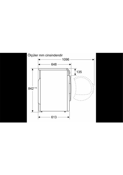 WQG241A0TR A++ 9 kg Çamaşır Kurutma Makinesi