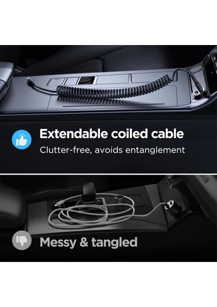 Travel Serisi 3A Araç Sarmal Hızlı Şarj Kablosu Lightning 1,5 Metre fırsatları