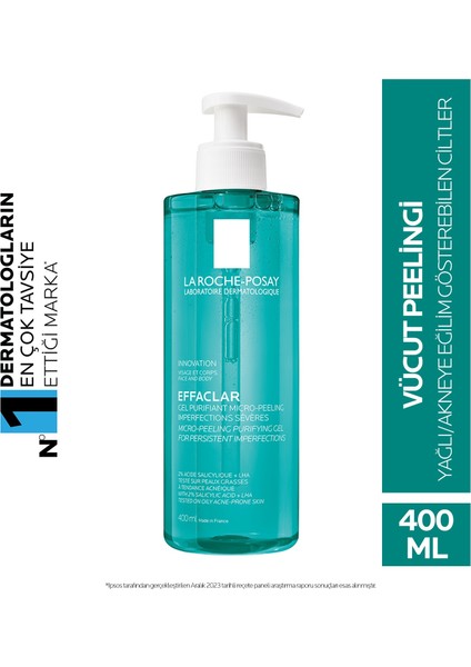 La Roche Posay Effaclar Micro-Peeling Jel 400 ml