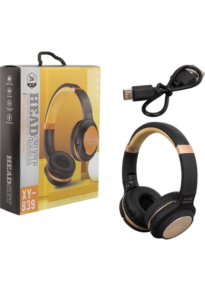 Kablosuz Bluetooth Kulaküstü Tasarım Kulaklık XY-839 (4434)