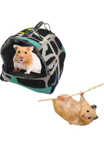 Hamster Evi Yuvası Sıcak Uyku Yatağı