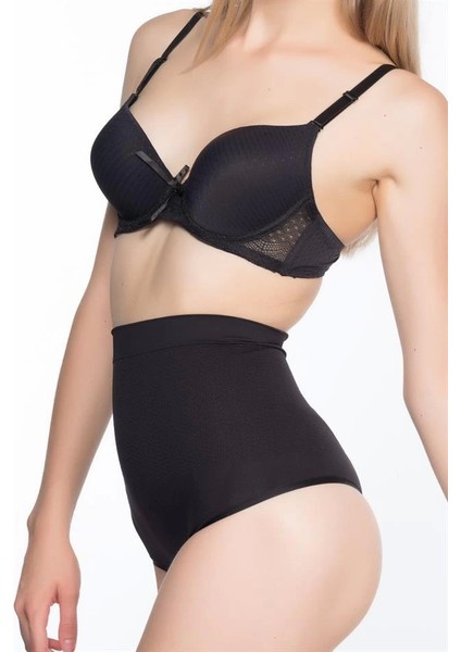 Siyah Emay 2054 Masajlı String Korse