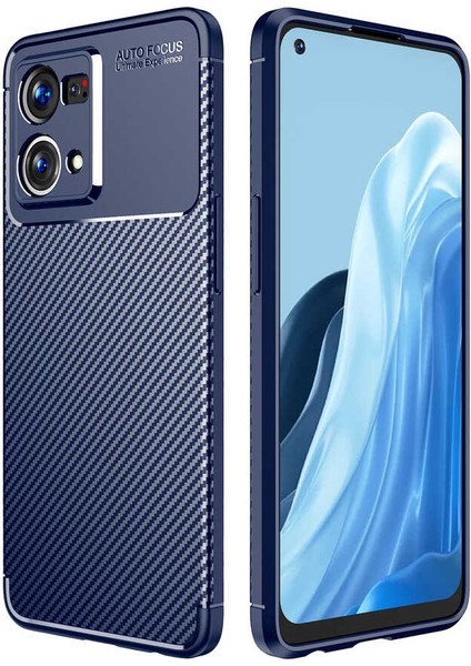 Oppo Reno 7 4g Uyumlu Kılıf Karbon Dizayn Special Seri