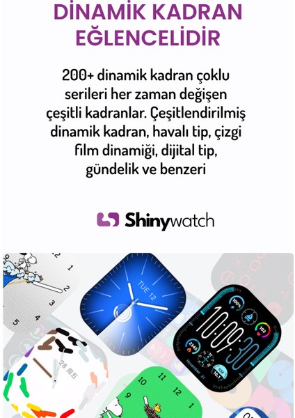 Ultra 2+ Süper AMOLED Ekranlı Yapay Zeka Özellikli Akıllı Saat 2024 (Shinytech Türkiye Garantili)