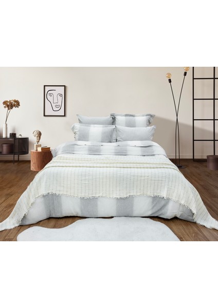 Timeless 7 Parça Müslin Pikeli Nevresim Takımı - Gri fırsatları