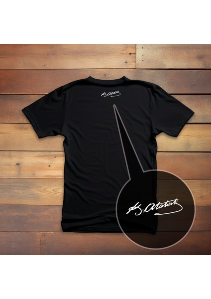 Atatürk Kristal Taş Baskılı Siyah Tişört fırsatları