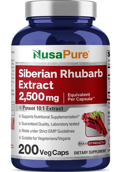 Sibirya Ravent Ekstrakt 2500 mg 200 Kapsül