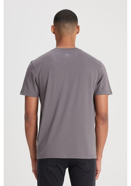 Bisiklet Yaka T-Shirt Anthracite