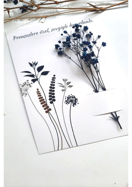 20'li Buğday Başağı Çiçek Kartı - Tebrik Kartı - Toka Kartı - Özel Kesim Kuşe Kart - (Çiçeksiz) fiyatları