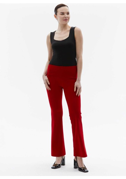 Normal Bel Standart Fuşya Kadın Pantolon 24YSL5186