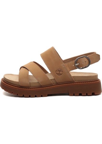 TB0A61T4EN31 Timberland Backstrap Sandal Kadın Sandalet Kahve