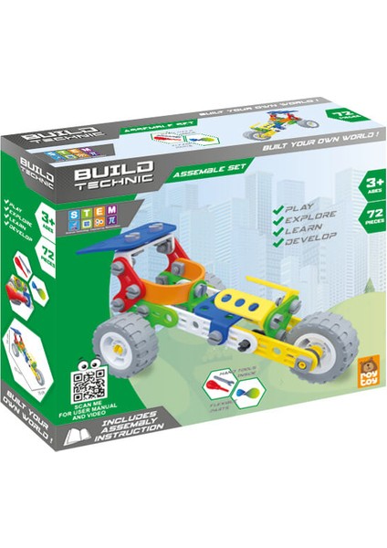 Roy Toys Roytoy Sök Tak Araçlar - Buggy (72 Parça)