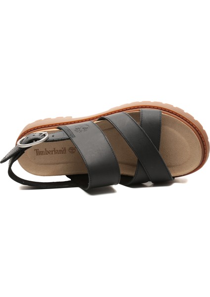 TB0A61TRW021 Timberland Backstrap Sandal Kadın Sandalet Siyah