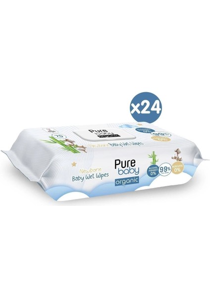 Organik Yenidoğan Islak Havlu 24x70 Adet fiyatları