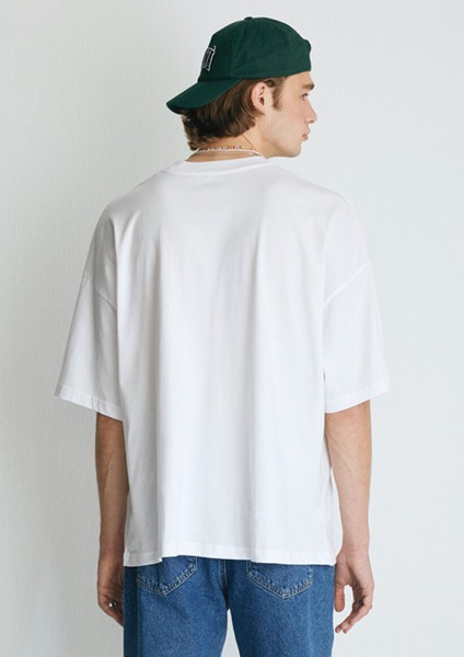 Bisiklet Yaka Basic Beyaz Tişört 0611931-620 modelleri