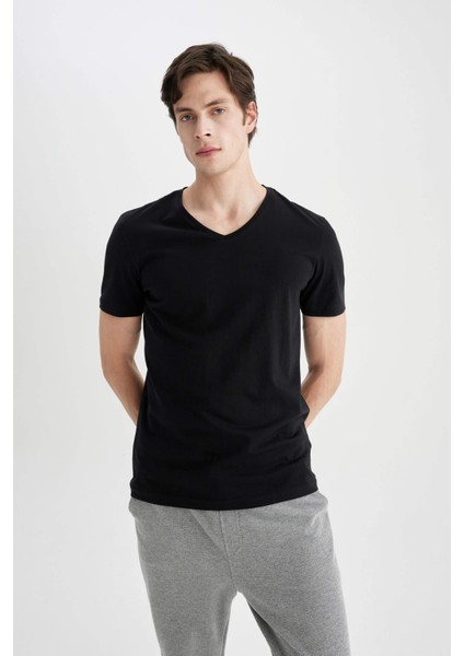 Erkek Siyah Tişört - M7668AZ/BK81 modelleri