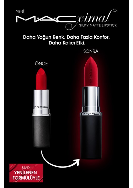 M·A·CXIMAL Silky Matte Lipstick Nemlendirme Etkili Yoğun Renk Sağlayan Ruj - Soar