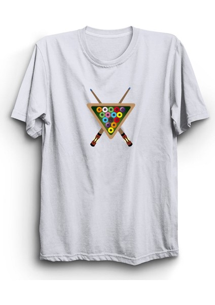 Bilardo, Istaka ve Toplar, Billard, Oyun, Game Tişört