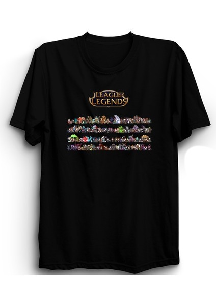 Lol Characters, League Of Legends, Karakterler, Game, Oyun Pamuk Tişört