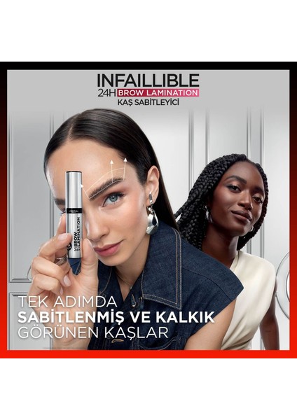 L'oréal Paris Infaillible 24H Brow Lamination Şeffaf Kaş Sabitleyici