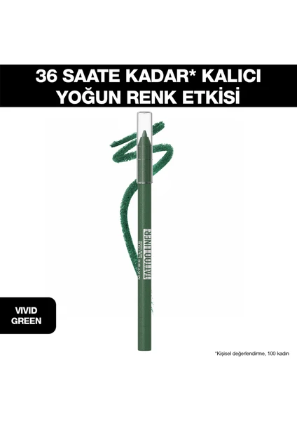 Tattoo Liner Jel Göz Kalemi - Vivid Green - Yeşil