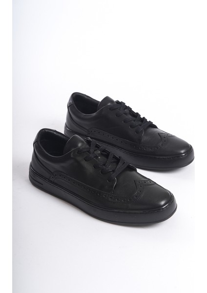 Erkek Deri Spor Ayakkabı & Sneaker Siyah -MBKRYT015-S fiyatları
