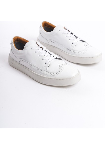 Erkek Deri Spor Ayakkabı & Sneaker BEYAZ-MBKRY013-B fiyatları