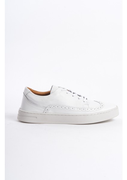 Erkek Deri Spor Ayakkabı & Sneaker BEYAZ-MBKRY013-B fırsatları