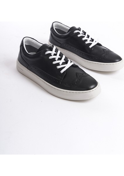 Erkek Deri Spor Ayakkabı & Sneaker SIYAH-MBKRY013-S