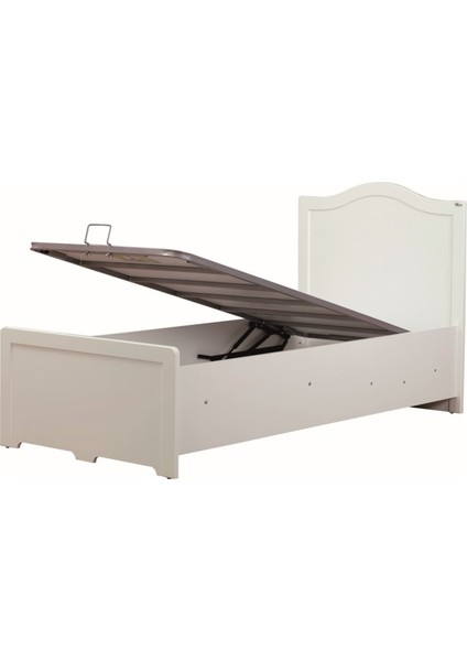 Meltem Classy Beyaz Genç Odası Tek Kişilik Amortisörlü Karyola 100X200 cm