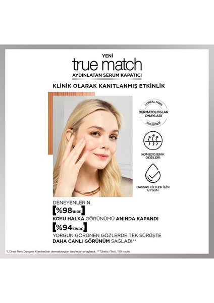 L'oréal Paris True Match Aydınlatan Serum Kapatıcı - 1.5n