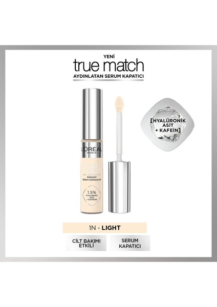 L'oréal Paris True Match Aydınlatan Serum Kapatıcı - 1n