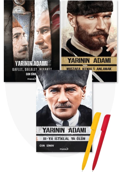 Yarının Adamı 1-2-3 Kitap Set Mustafa Kemal'i Anlamak + Ya Istiklal Ya Ölüm Con Sinov