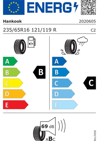 235/65 R16C 121/119R Vantra Lt Ra18 Hafif Ticari Yaz Lastiği (Üretim Yılı: 2024)