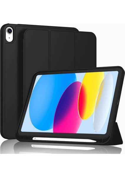 Apple iPad 10 Nesil 10.9 2022 Uyumlu Premium Smart 360 Kalem Yuvalı Kapaklı Kılıf