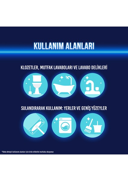 Yoğun Kıvamlı Çamaşır Suyu Dağ Esintisi 750 ml X3