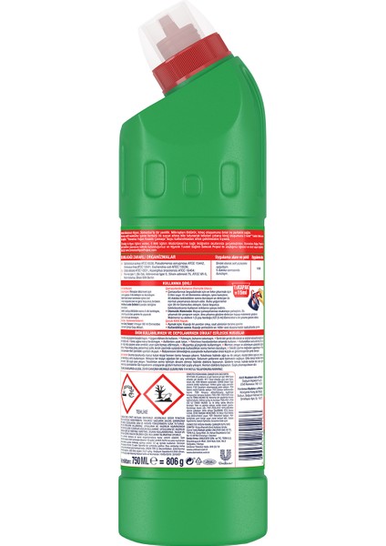 Yoğun Kıvamlı Çamaşır Suyu Dağ Esintisi 750 ml X3