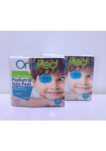 One Ped Steril Göz Pedi Çocuk 5'li (2 Paket)