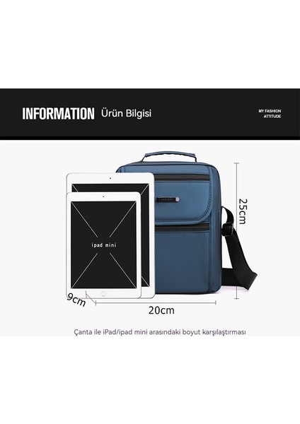 Rahat Açık Çok Katmanlı Seyahat Çantası Büyük Kapasiteli Crossbody Çanta Iş Omuz Çantası (Yurt Dışından)