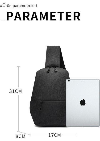 Çok Fonksiyonlu Omuz Çantası Su Geçirmez Spor Eğlence Seyahat Crossbody Çanta (Yurt Dışından) fiyatları