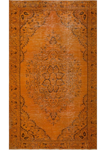 El Dokuma Vintage Eskitme Halı 176 x 300 cm 10397