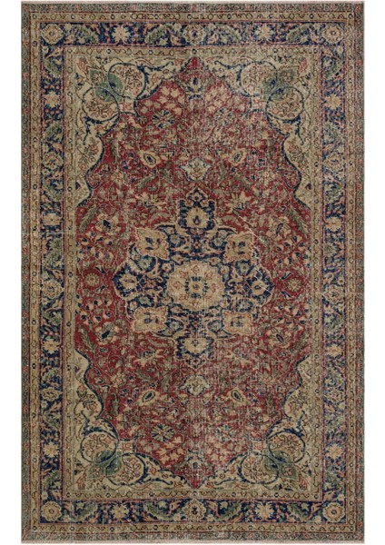 Sempati Halı Vintage Halı Eskitme El Dokuması 153 x 242  cm  10405