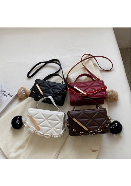 Üst Düzey Niş Retro Çanta, Yeni Moda Eşkenar Dörtgen Çapraz Çanta, Çok Yönlü Omuz Çantası (Yurt Dışından)