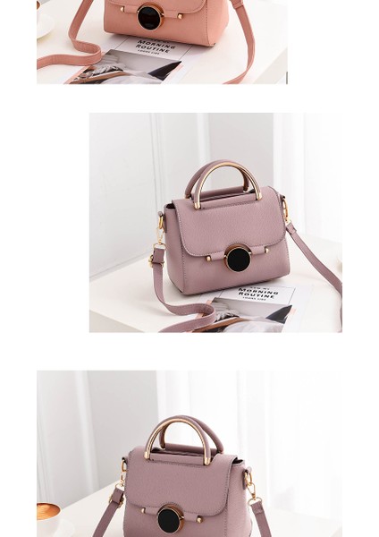 Yeni Stil Çanta, Tatlı ve Şık Kadın Çantası, Düz Renk Modaya Uygun Crossbody Omuz Çantası (Yurt Dışından)