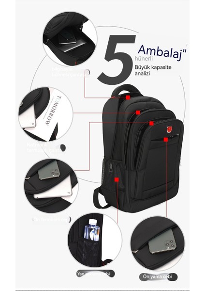 Büyük Kapasiteli Eğlence Seyahat Sırt Çantası Erkek Üniversite Öğrencileri Okul Çantası Basit Bilgisayar Iş Moda Çantası (Yurt Dışından) fırsatları