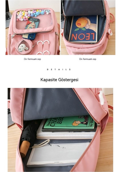 Japon Moda Okul Çantası Kadın Kore Versiyonu Ortaokul Öğrencisi Lise Ilkokul Öğrencisi Sırt Çantası Büyük Kapasiteli Bilgisayar Çantası Seyahat Sırt Çantası (Yurt Dışından) modelleri