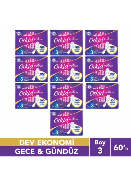 Platinum Hijyenik Ped Gündüz & Gece 60 Adet Anne Kız Paketi